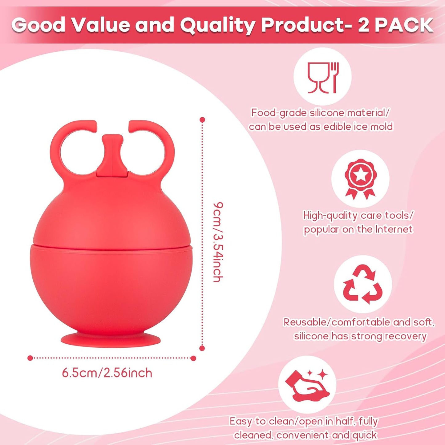 Revitalize Your Skin with Our 2 Pack Ice Roller for Face - Perfect Gua Sha Tool for Beauty Lovers!