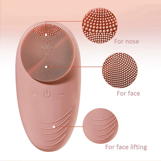 Revolutionary Waterproof Silicone Facial Cleansing Brush - Enhance Your Beauty Routine with Deep Cleansing Technology