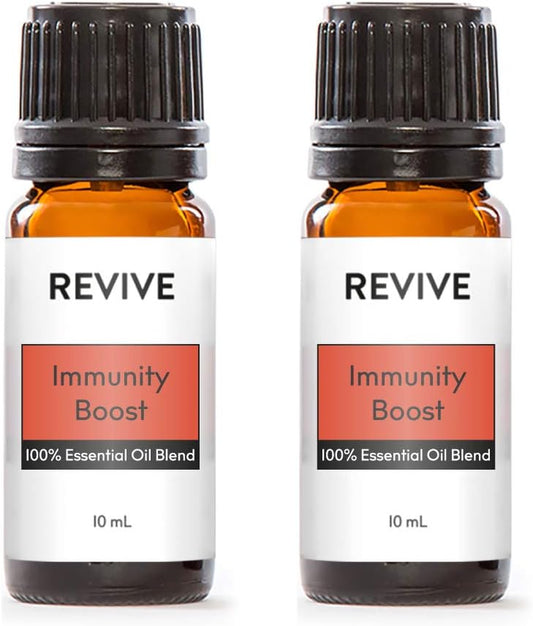 Revitalize Your Well-Being with Our Immunity Boost Essential Oil Blend - 2 Pack of 100% Pure Therapeutic Grade Oils for Diffusers, Humidifiers, Massage, Aromatherapy, and Skin & Hair Care